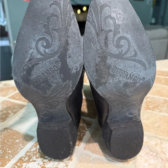 Durango Black Cowboy Boots - Picture 3 of 5